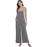 wexcen Women's Casual Loose Jumpsuits Wide Leg Overalls Baggy Rompers Jumpers with Pockets