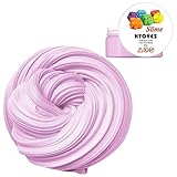 Fluffy Slime - HTOYES 6 OZ Pink Jumbo Super Soft and Non-sticky Floam Slime Stress Relief Toy Scented Sludge Toy for Kids and Adults, ASTM Certified (Pink)