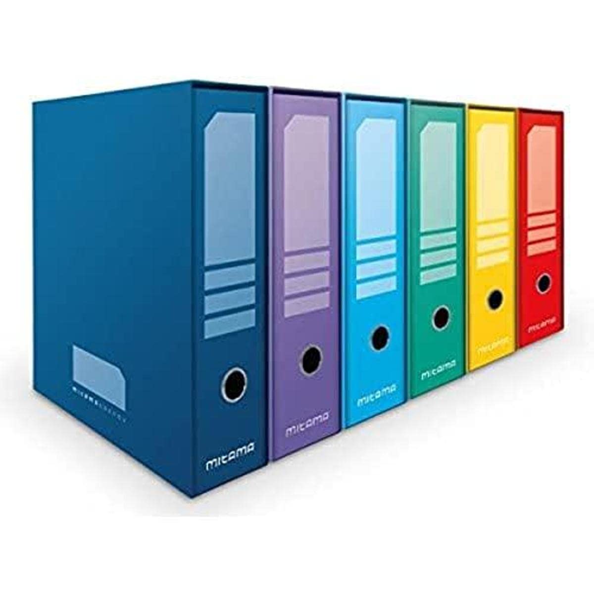 Mitama 35591- Spine 8 Binder with Trendy Lever Mechanism, Assorted Colours, 1 Piece