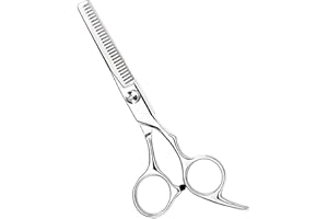 Hair Thinning Shears, Hair Cutting Scissors (6.7 Inches) with Fine Adjustable Tension Screw and 1 Piece Wipe Cloth