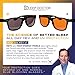 THE SLEEP DOCTOR MICHAEL BREUS PHD Luminere UV/Blue Light Blocking Glasses - Unisex 2 Pairs CLASSIC BLACK Blue Blockers