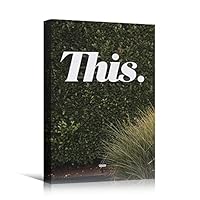 Canvas Wall Art Panel Quotes Bedroom Industrial Inspirational Modern Art Multicolor Neon Photography Quotes Urban - 12x18 inches