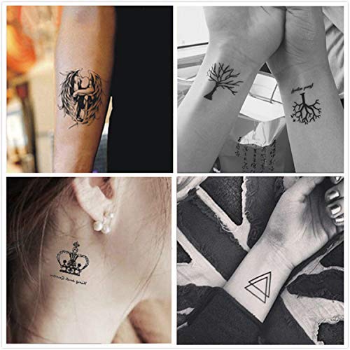 Temporary Tattoos Body Sticker Fake Tattoos Body Art Sticker Hand Neck Wrist 30 Sheets Waterproof Tattoo stickers for Adults Kids Women Men