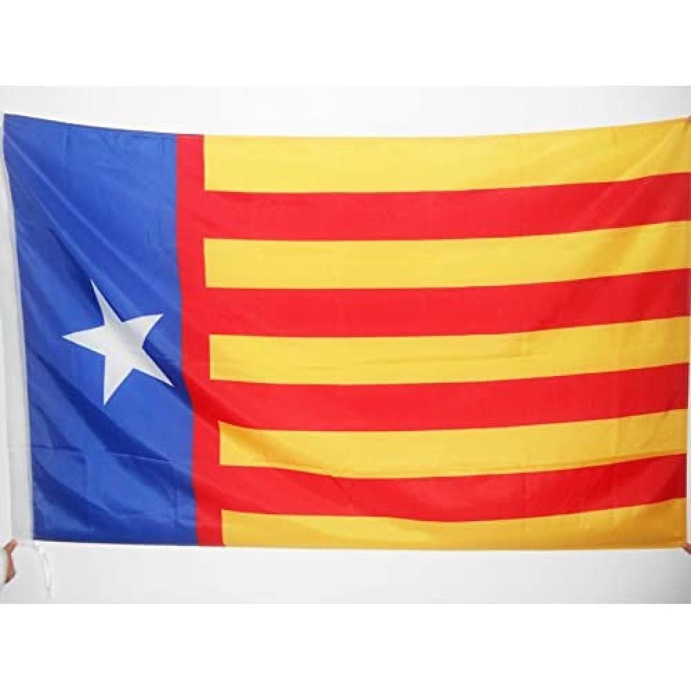 AZ FLAG - Valencian Community Independentist Flag - 2x3 Ft - Valencia nationalist Banner with Sleeve - 100% Polyester - Fade Resistant - Vivid Colors - 2' x 3' Feet - 90x60 Cm