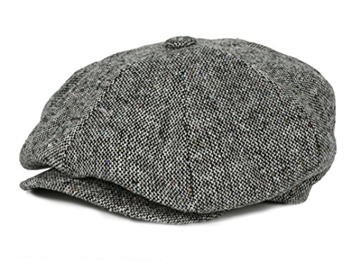 USA Made Unisex 8 Panel Newsboy Tweed Wool Hat