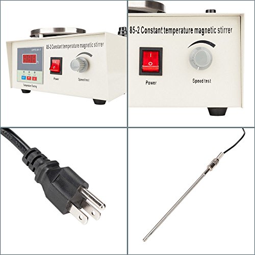 New Magnetic Stirrer Hotplate Digital Magnetic Mixer Heating Control 110V 50HZ - Thumbnail 2