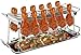 Sorbus® Chicken Leg Grill Rack 12 Slot – for Chicken Legs or Wings – Chicken Drumstick Roaster for Oven, Smoker, or Grill, Great for Barbeques, Picnics (Chicken Grill Rack - Silver)