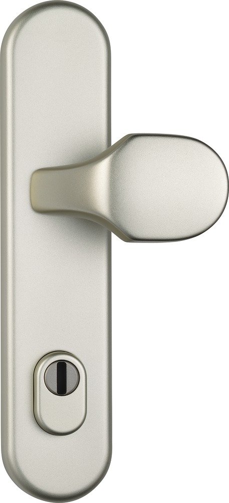 ABUS HLZS814 F2 EK 374050 Protective Fitting with Round Cylinder Protection Nickel Silver