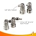 OneBom Ball Lock Disconnect, Gas & Liquid Corny Keg Fittings, MFL 1/4’’ Threaded with 5/16’’ Stainless Steel Barbed & Hose Clamp (MFL Thread)