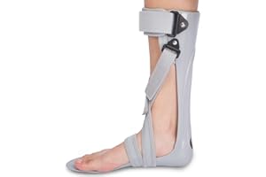 GHORTHOUD AFO Foot Drop Brace Splint Ankle Foot Orthosis Walking with Shoes or Sleeping for Stroke Hemiplegia（Medium-Left）