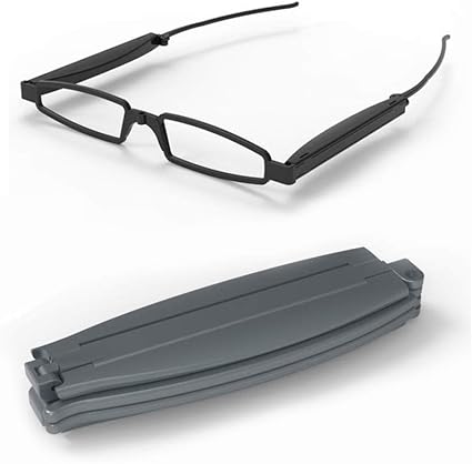 TIAS Lesebrille für Herren, faltbare Taschenlesebrille, modische Faltbrille für Männer und ...