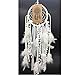 Dremisland Dream catcher Handmade Traditional White Feather Wall Hanging Car Hanging Home Decoration Ornament Decor Ornament Craft Gift (White Feather)