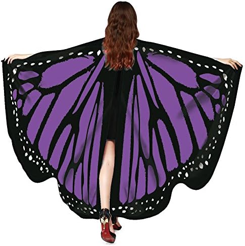 Fairy Wings For Women Butterfly Wings Shawl Scarves Fairy Ladies Nymph Pixie Poncho Costume Accessory ICOCOD