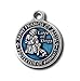 The Christian Mint, LLC St. Francis of Assisi Enameled Pet Medal with Capsule of Assisi Soil (for Smaller Dogs) (Blue)