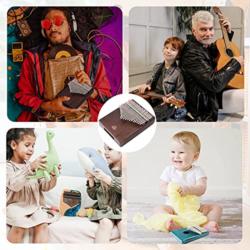 Kalimba Thumb Piano 21 Keys, Portable Mbira Finger Piano Gifts For Kids