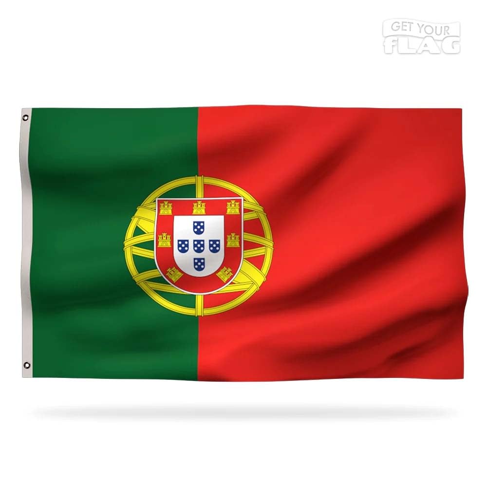 Premium Portuguese Flag 150x90cm - Very Resistant and Excellent Quality Portugal flag with 2 metal eyelets - Be proud of your colors ! — image 1