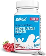 Milkaid Lactase Enzyme Chewable Tablets Raspberry 120 Count view 4