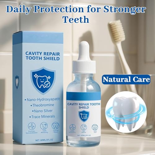 LBOYLOVE® Cavity Healing Tooth Armor Liquid – Nano Hydroxyapatite Remineralization, Cavity Repair & Teeth Whitening, Enamel Strengthening Drops – 60ml (2pcs)