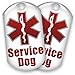 2 Service Dog ID Tags - 1 Low Price