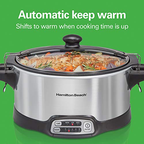 Hamilton Beach 33663 Programmable Slow Cooker StovetopSafe Sear & Cook