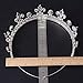 Eseres Men Tiara King's Crown Blue Red Crystal Adjustable Round Tiara