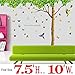 Dago, 7.4'(h) X 9.7'(w) Extra Large 3 in 1 with DIY Many Butterflies& Under the Fresh Green Leaves & Tree to Enjoy Easy and Relaxed Quote Removable Wall Decal Sticker for Kids & Living Room