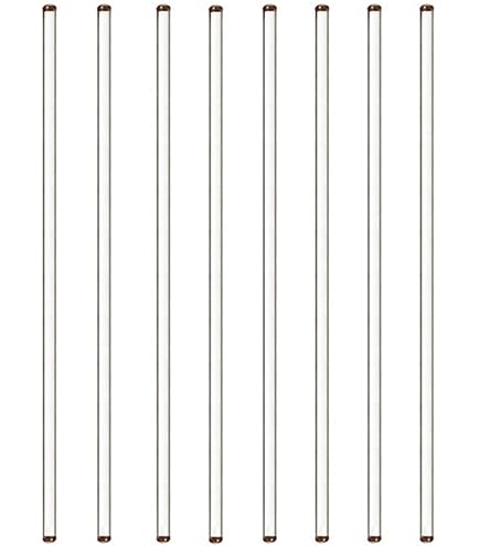 10 Tiges En Graphite Pour Expériences Électriques - Conductivité Élevée, 9 Cm, Pour Laboratoires Et Écoles