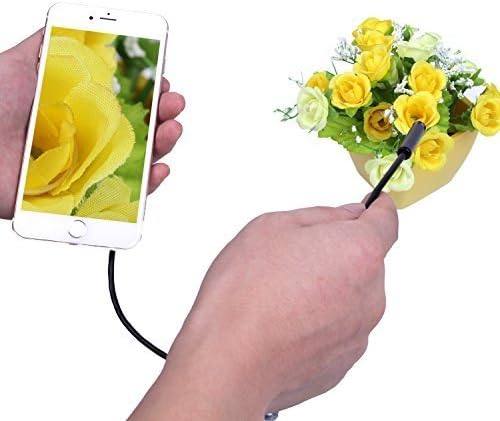 HTLL Android Waterproof Inspection Endoscope Borescope 7.0 mm OTG Micro USB Inspection Camera with 6 Adjustable LEDS(2 M Cable)