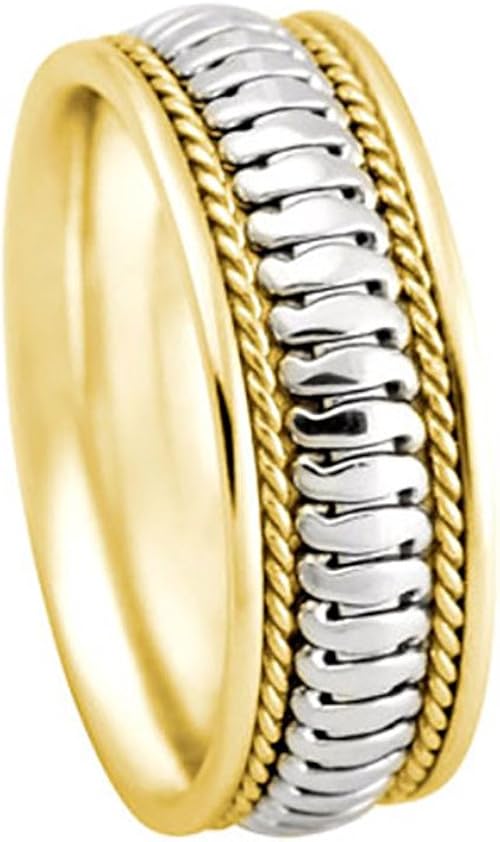 American Set Co Men S Two Tone 18k Yellow Gold Platinum Chain