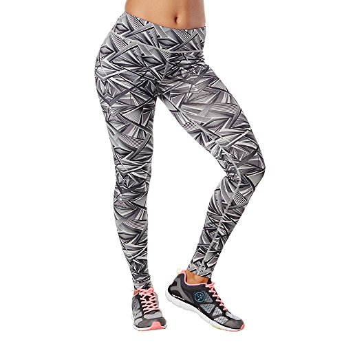 Zumba Fitness Women's Dazzle Me Perfect Leggings, Smoke, X-Small