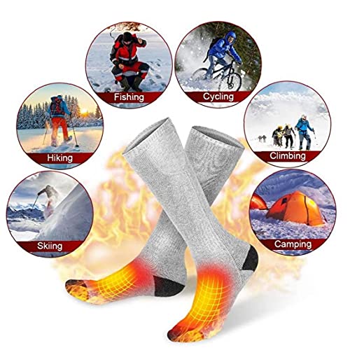 2200mah Elektrische Sokken Oplaadbare Verwarmde Batterij Aangedreven Thermische Sokken voor Wintersport Skiën Wandelen… - Image 3