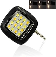 Mini portátil de 3,5 mm Jack 16 LED Selfie Flash relleno luz ...