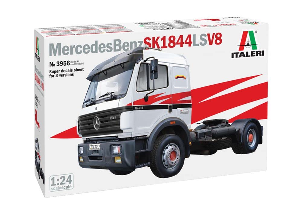 Italeri -3956 Mercedes Benz SK 1844 LS V8, 1:24 Scale, Model Kit, Plastic Model, Model, Multicolor, IT3956