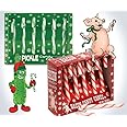 Pickle & Bacon Flavored Candy Cane Gift Set 2pk (BrightandBold)