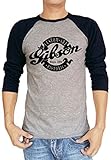 Gibson Custom Art Historic Guitar Logo Baseball Tee Raglan 3/4 Sleeve T Shirt