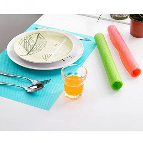 Yosoo 4 pcs/set 29cm45cm Fashion Refrigerator pad Antibacterial antifouling Mildew Moisture absorption Preserving Pad Refrigerator Mats Fridge Base Cushion (Green)