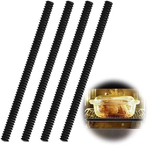Oven Rack Protectors, 4 Pack Heat Resistant Silicone Oven Guards, Child Safety Protection Toaster Baking Edge Shields