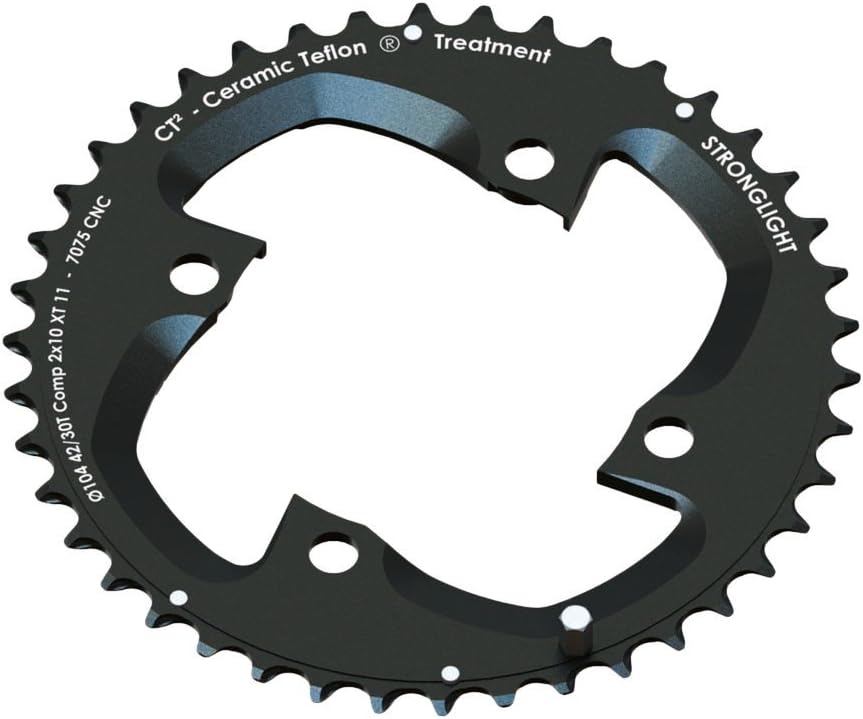 Stronglight MTB Chainring Shimano 2 x 10 for XT FC M785 4 Brac 28 (40/42) den. Int.