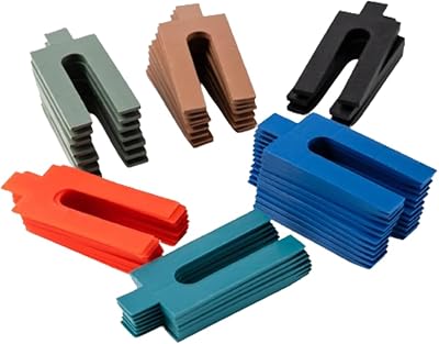 100pc Plastic Packers Set 6 Sizes Multicolour Shims 1-6mm