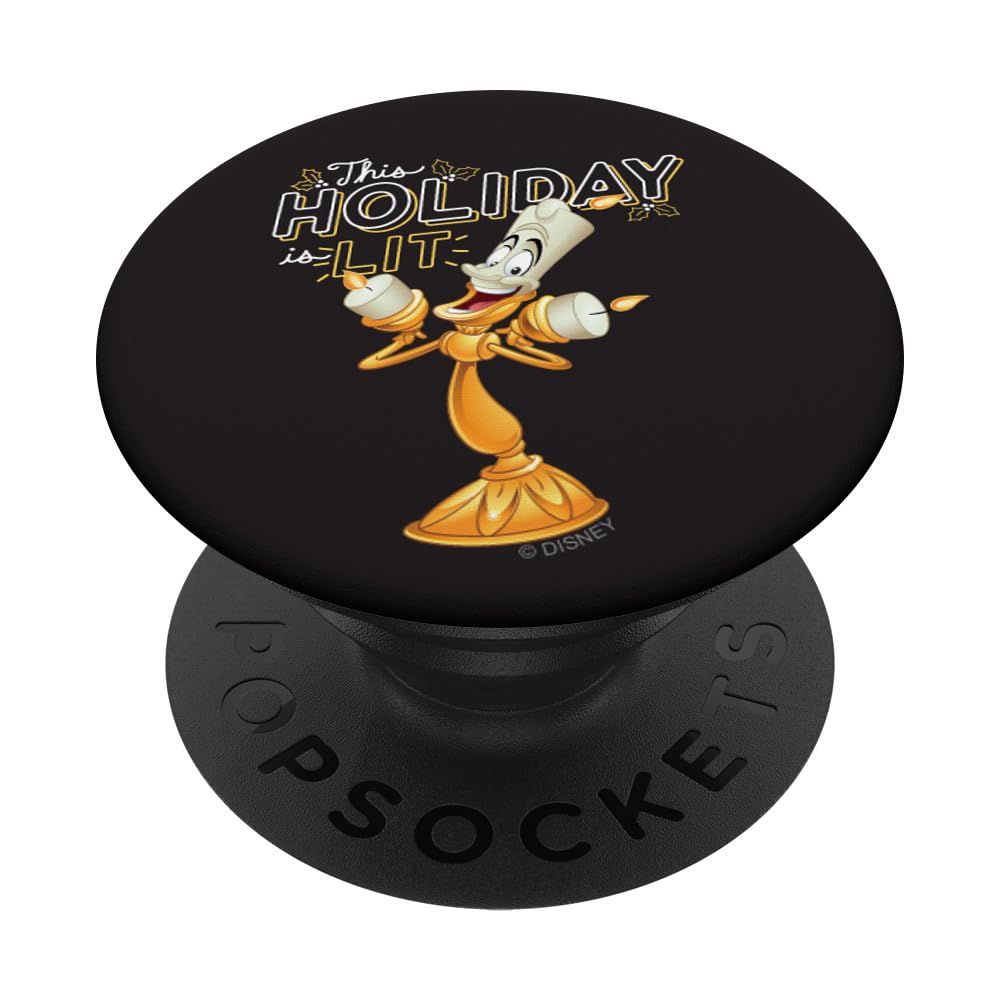 Disney Beauty and the Beast Lumière This Holiday is Lit PopSockets Swappable PopGrip