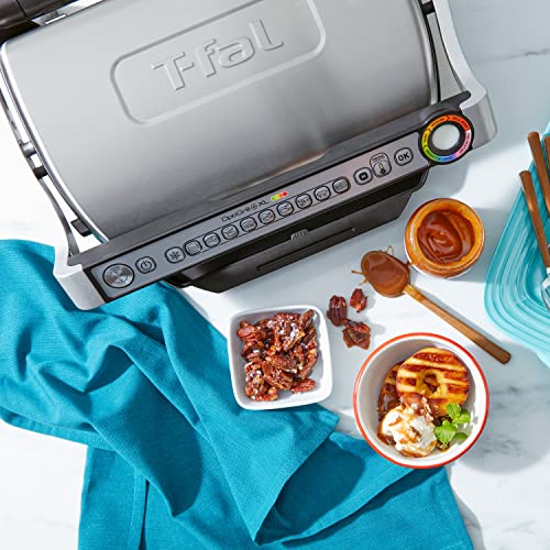 Tfal GC7 OptiGrill Indoor Electric Grill, 4Servings, Automatic