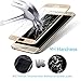 Galaxy S6 Edge Plus Screen Protector,Elebase 3D CurvedTempered Glass,Anti-Scratch,9H Hardness,Full Coverage,Clear Anti-Bubble Film for Samsung Galaxy S6 Edge Plus(Gold)(Not for S6 Edge)