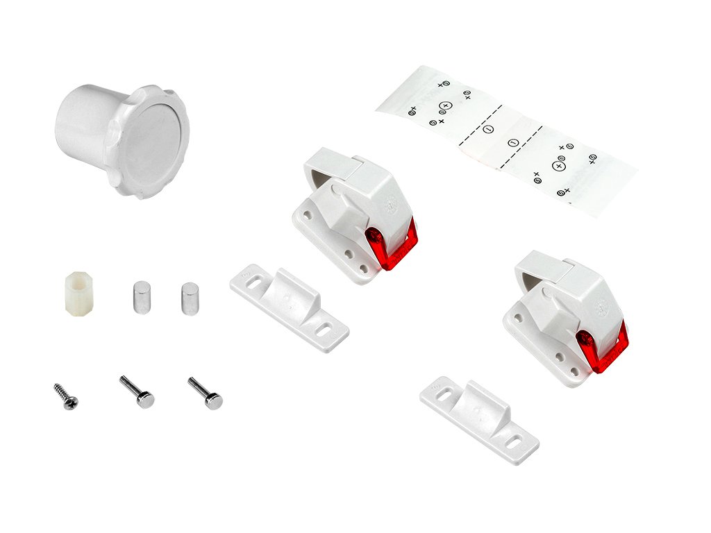 Emuca 8929420 Magnetic Baby Proofing Safety Locks for Drawer/Cabinet/Cupboard/Wardrobe - White