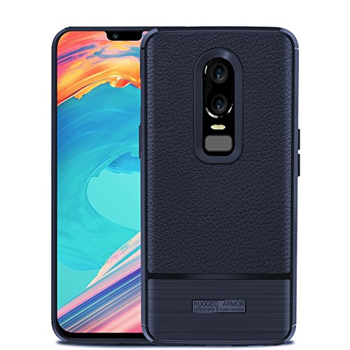 Oneplus 6 case,carbon fiber luxury flexible shock-absor…