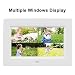 7 Inch Digital Photo Frame Digital Picture Frame HD IPS Display Full View Angle Electronic Photo Frame Video Music Playback with USB SD Card Slots Calendar/Time/Alarm Remote Controlthumb 2
