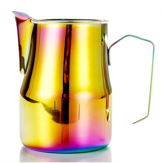 Jarra de leche, jarra de espuma de leche de acero inoxidable ...