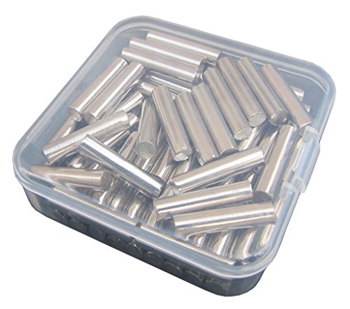 5MM Straight Rod Shelf Rests 80Piece Set, 3/16-Inch Furniture Cabinet Closet Shelf Pins, Dowel Pins in Storage Box, 80-Pack (Nickel)