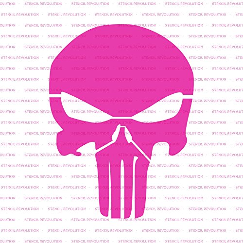 Punisher Skull Stencil Template - Reusable Stencil with Multiple Sizes Available