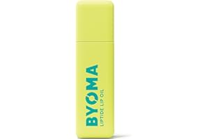 BYOMA Liptide Lip Oil - Glossy, Non-Sticky Gloss - Peptide Lip Treatment with Peptides, Avocado & Tamanu Oils - Softens, Plumps, Hydrates - 0.16 oz