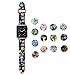 Dsigo Replacement Band for Apple Watch 38mm 40mm Series 4 Series 3 Series 2 Series 1 M/L, Strap Bands for iwatch, Silicone Sport Style Wristband, Personalized Design Wolf Foot Print